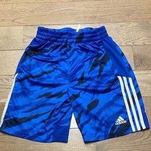 Adidas Kids Blue Patterned Shorts
